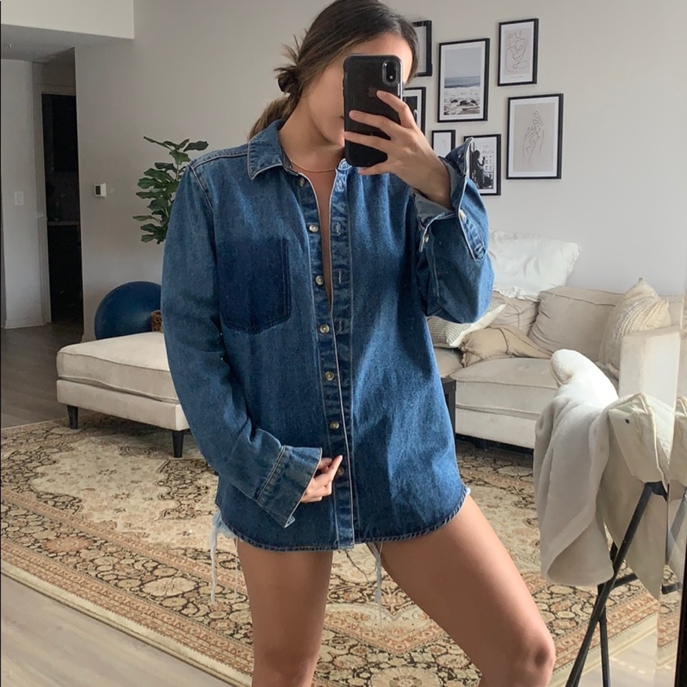 PACSUN washes out denim button down